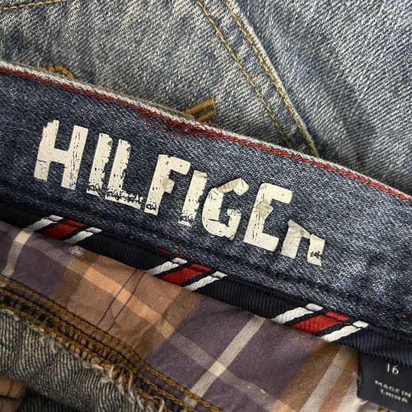 Tommy Hilfiger Jeans Womens 2 Blue Slim Straight Distressed Vintage 2004 Y2K - Picture 5 of 8